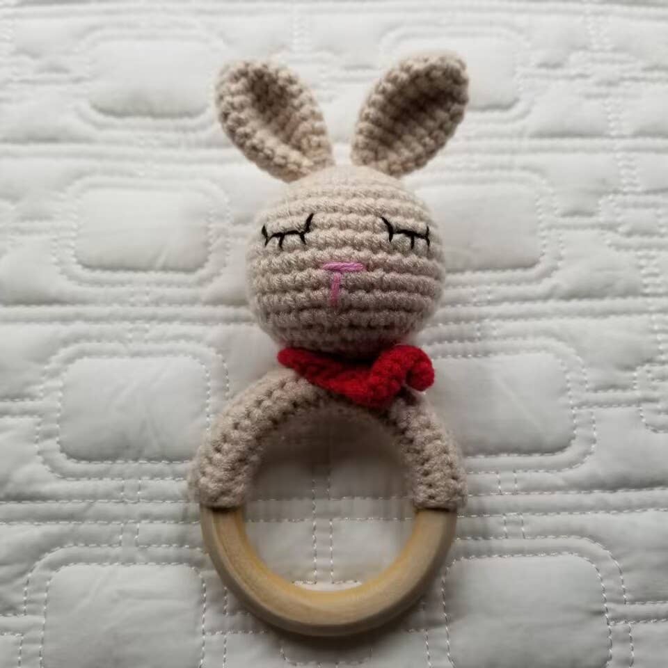 Cuddle Bunny | Hand-Crocheted Baby Rattle