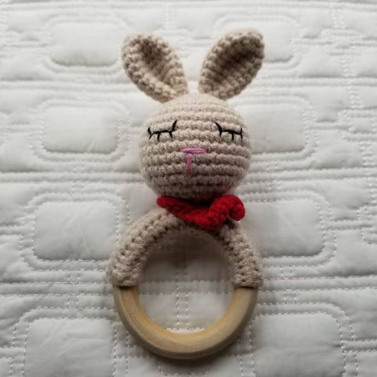 Cuddle Bunny | Hand-Crocheted Baby Rattle