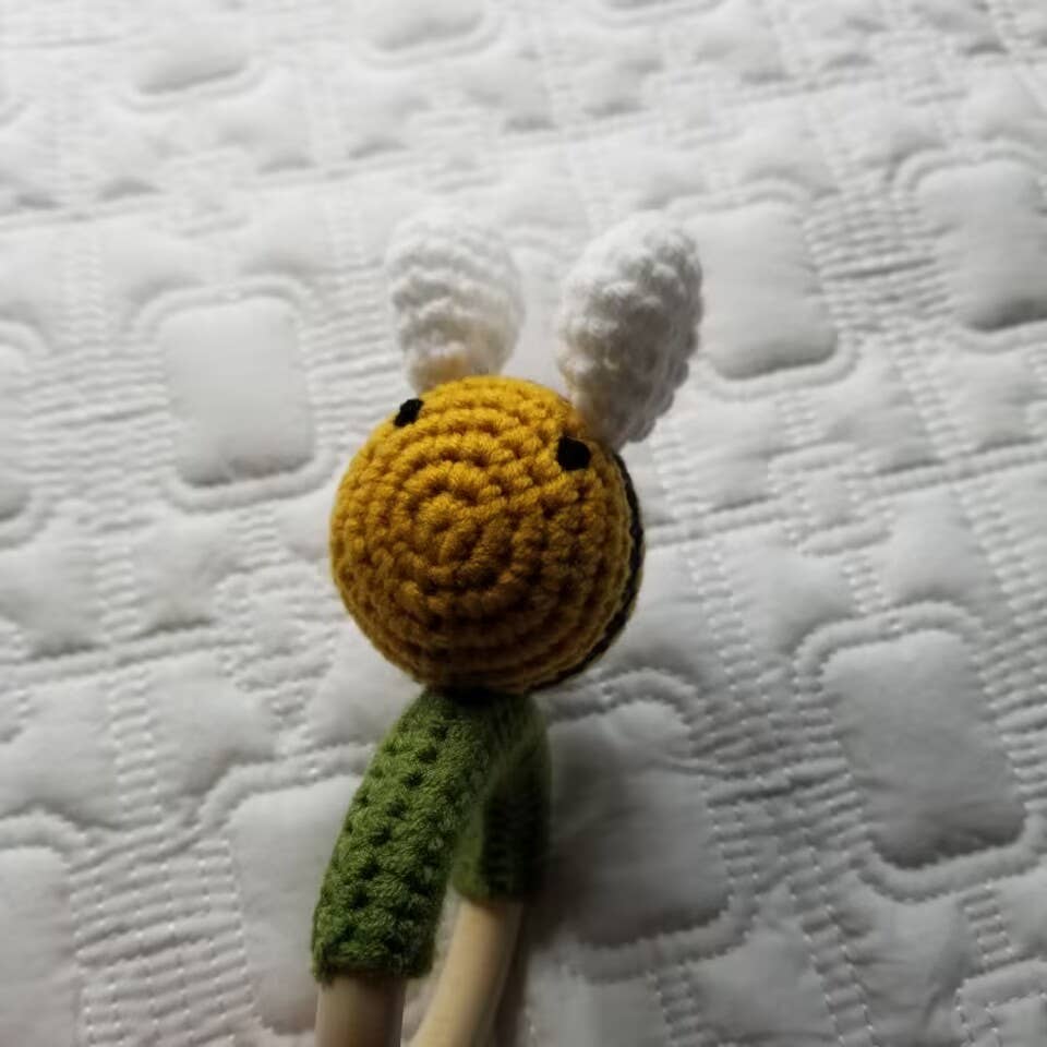 Busy Bee | Hand-Crocheted Baby Rattle