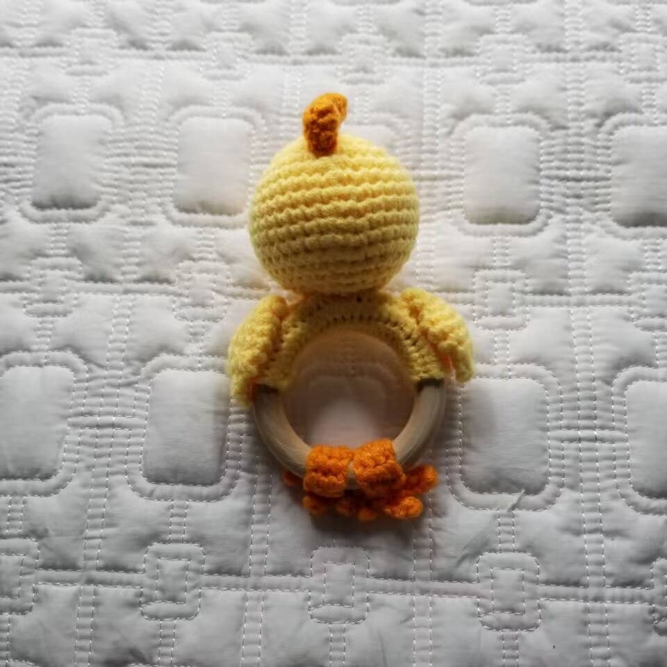 Little Chick | Hand-Crocheted Baby Rattle