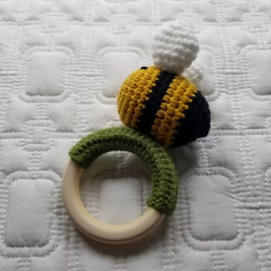 Busy Bee | Hand-Crocheted Baby Rattle