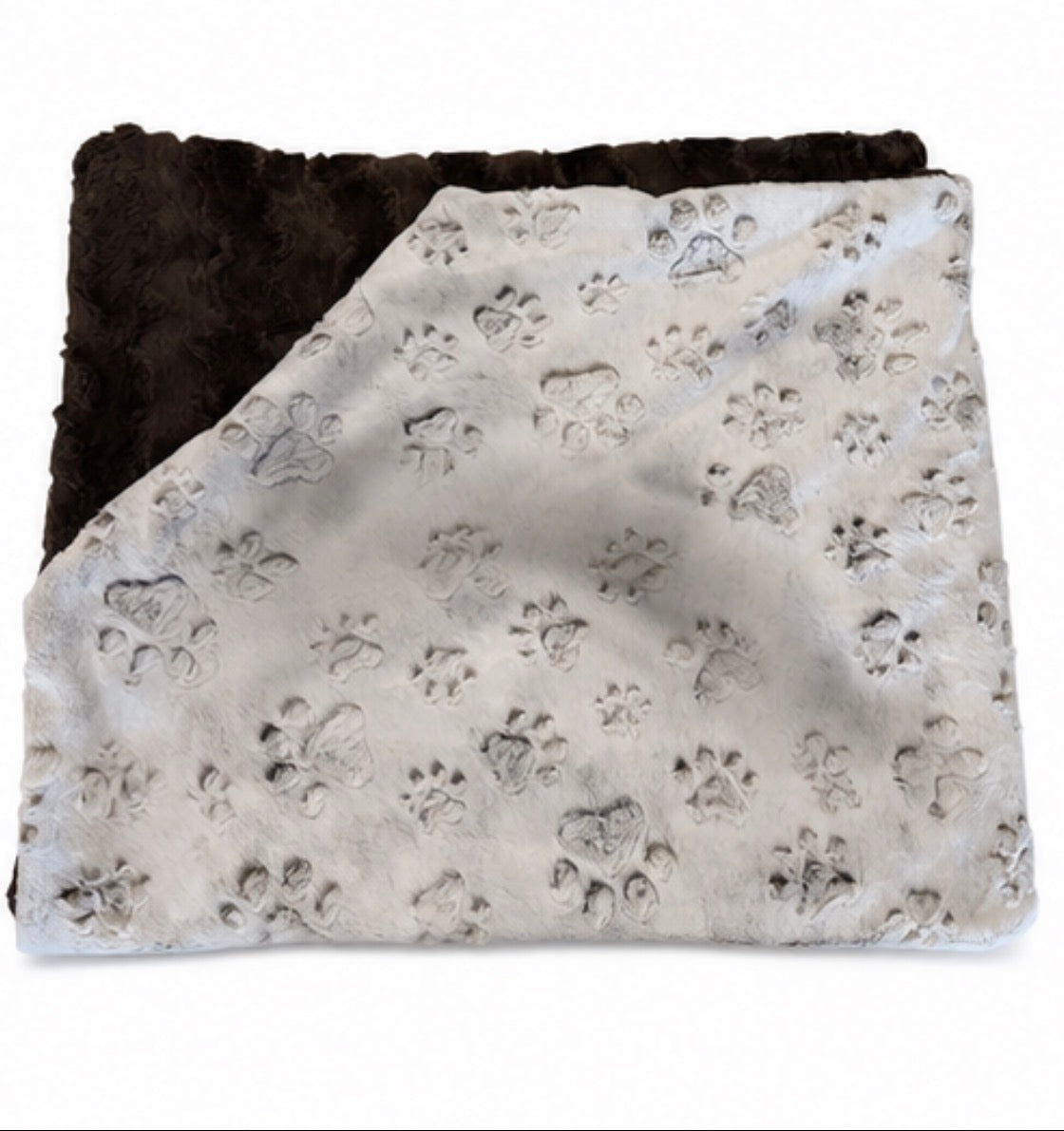Luxury Paw Print Minky Blanket | Pet Lover Blanket | Pet Memorial Blanket | Handmade Luxe Cuddle Throw