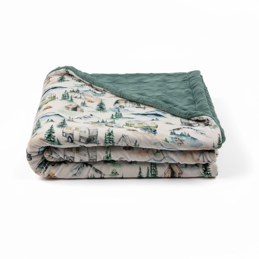 Timberline Retreat Luxury Minky Blanket
Handmade Double-Sided Camping & Mountain Heirloom Throw