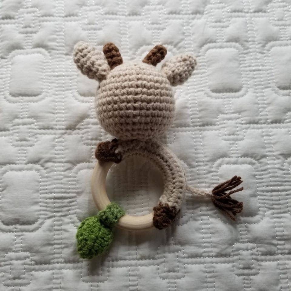 Hand Crocheted Highland Cow Rattle