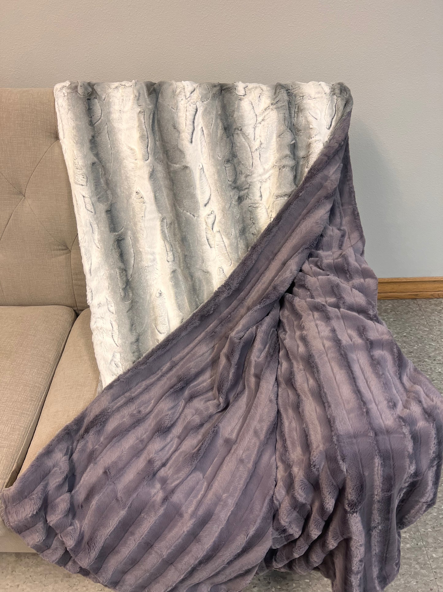 Two toned Gray and White