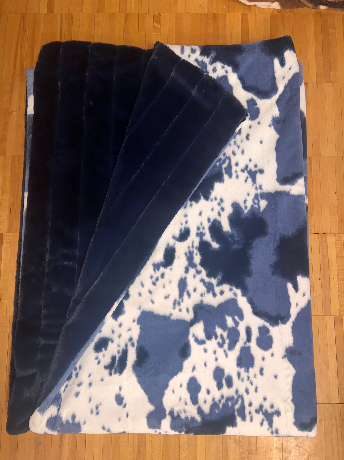 Sea Biscuit Cow on Navy - Shake Rattle & Sew