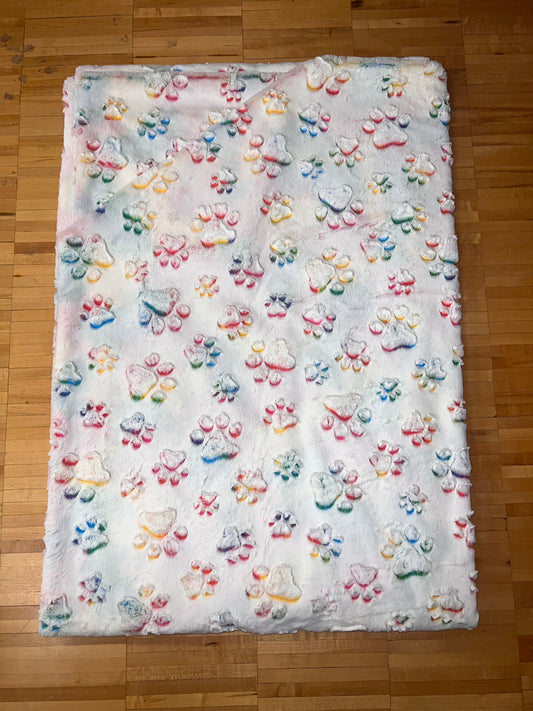 Multi Colored Paw Print - Shake Rattle & Sew