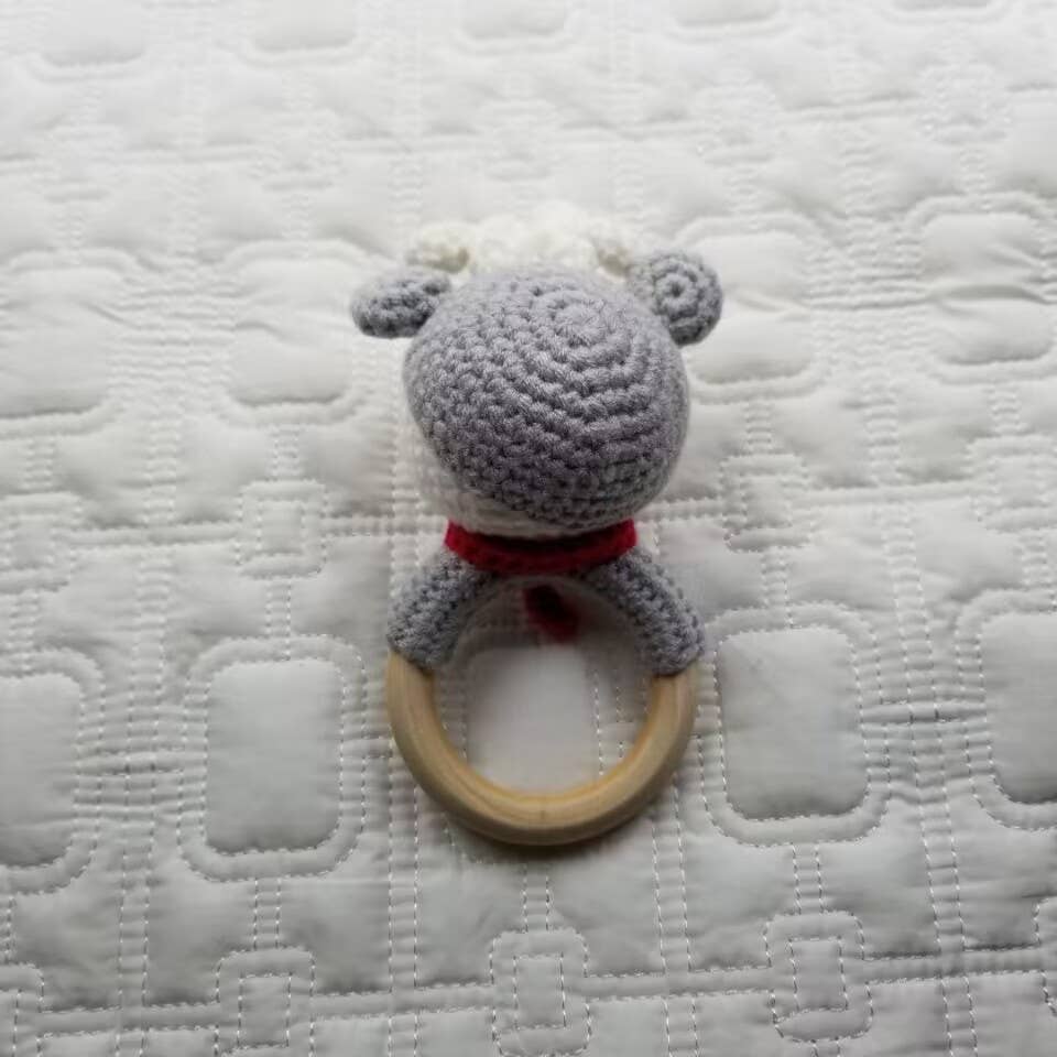 Deer Cotton Hand Crochet Rattle
