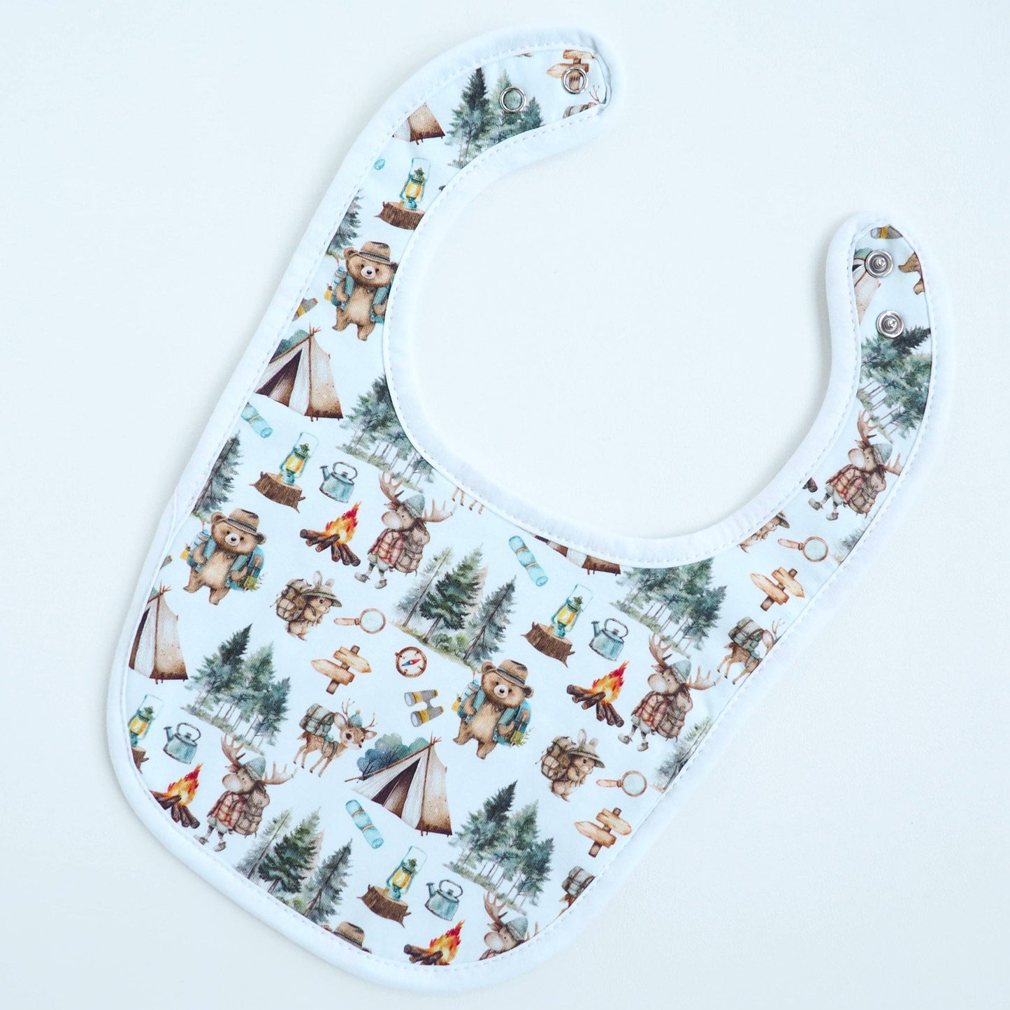 Baby Bib - Let's Go Camping
