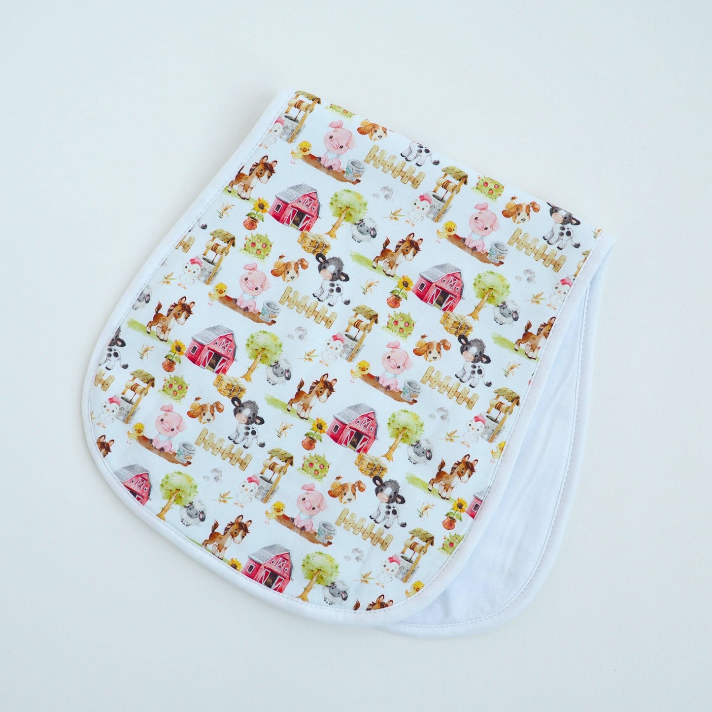 Burp Cloths - Farm Animals