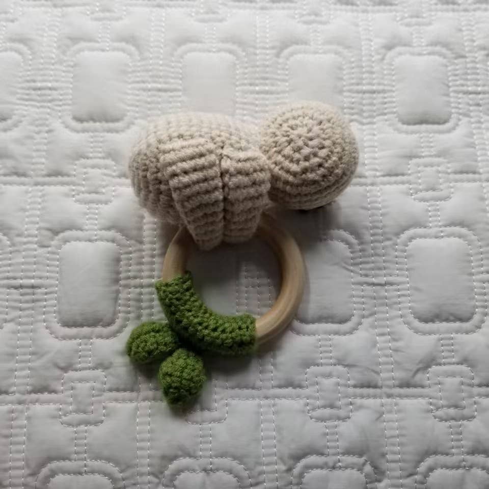 Knitting Sloth Hand Crochet Rattle