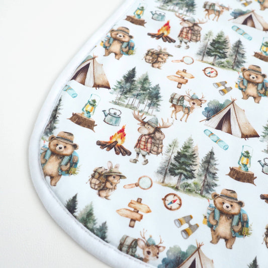 Burp Cloths - Let's Go Camping