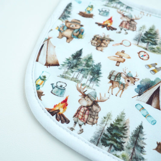 Baby Bib - Let's Go Camping